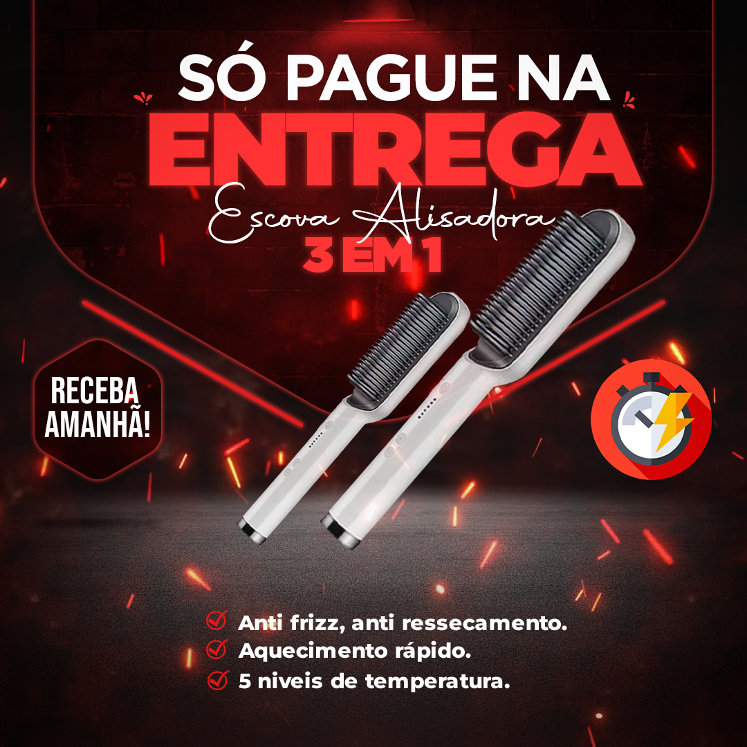 Escova Alisadora 3 em 1 - Detalhe 3
